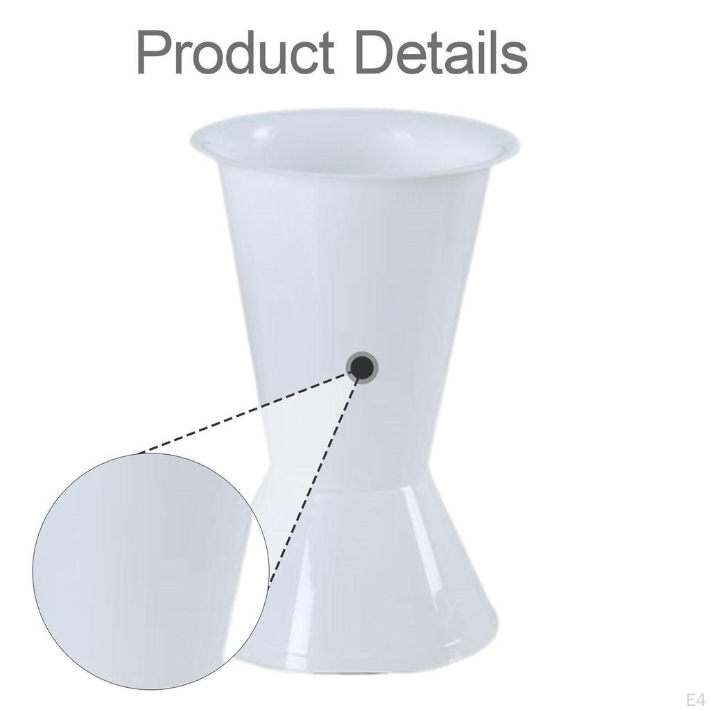 Circular Flower Bucket Vase 41cm Height Lightweight Multipurpose Accessories for Tabletop Decor 22cm
