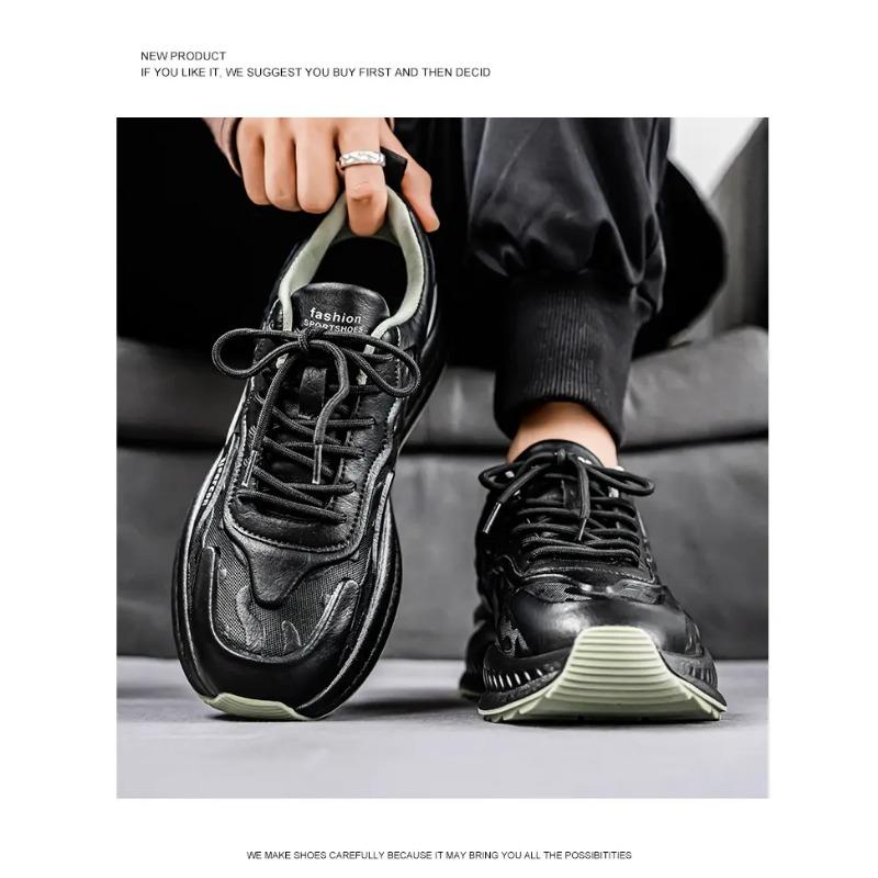 Herren klobige Sneaker dicke Sohle lässige Mode Schuhe