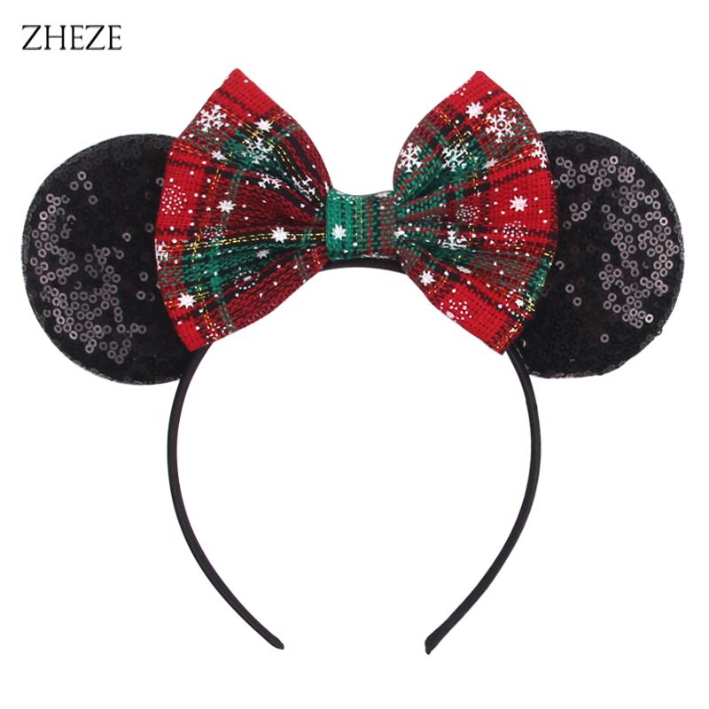 Disney Glänzendes Schloss Mausohren Stirnband Jungen Mädchen Festival Party Cosplay Haarband Frauen DIY Haarschmuck Cartoon Geschenk