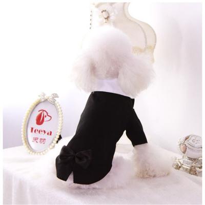 Spring and Summer Cat Fake Two-piece Dog Tuxedo Teddy Bigbear Pomeranian Dog Clothes Pet Suit Dress Cat Supplies