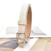Stylish Thin Waistband For Women With Sequins High Quality PU Belt Multiple Colors Daily Wear