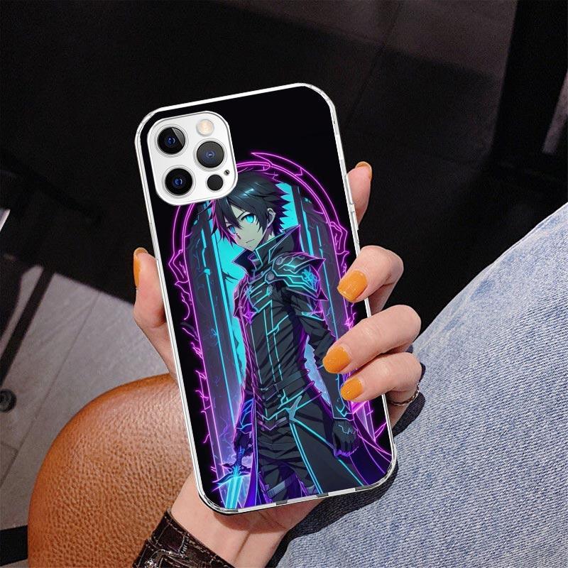 Sword Art Online Kirito Phone Case For iPhone 13 12 Mini 11 Pro Max XS XR X SE 7 8 Plus 5S 5 6S 6 Gift Print Cover Fundas