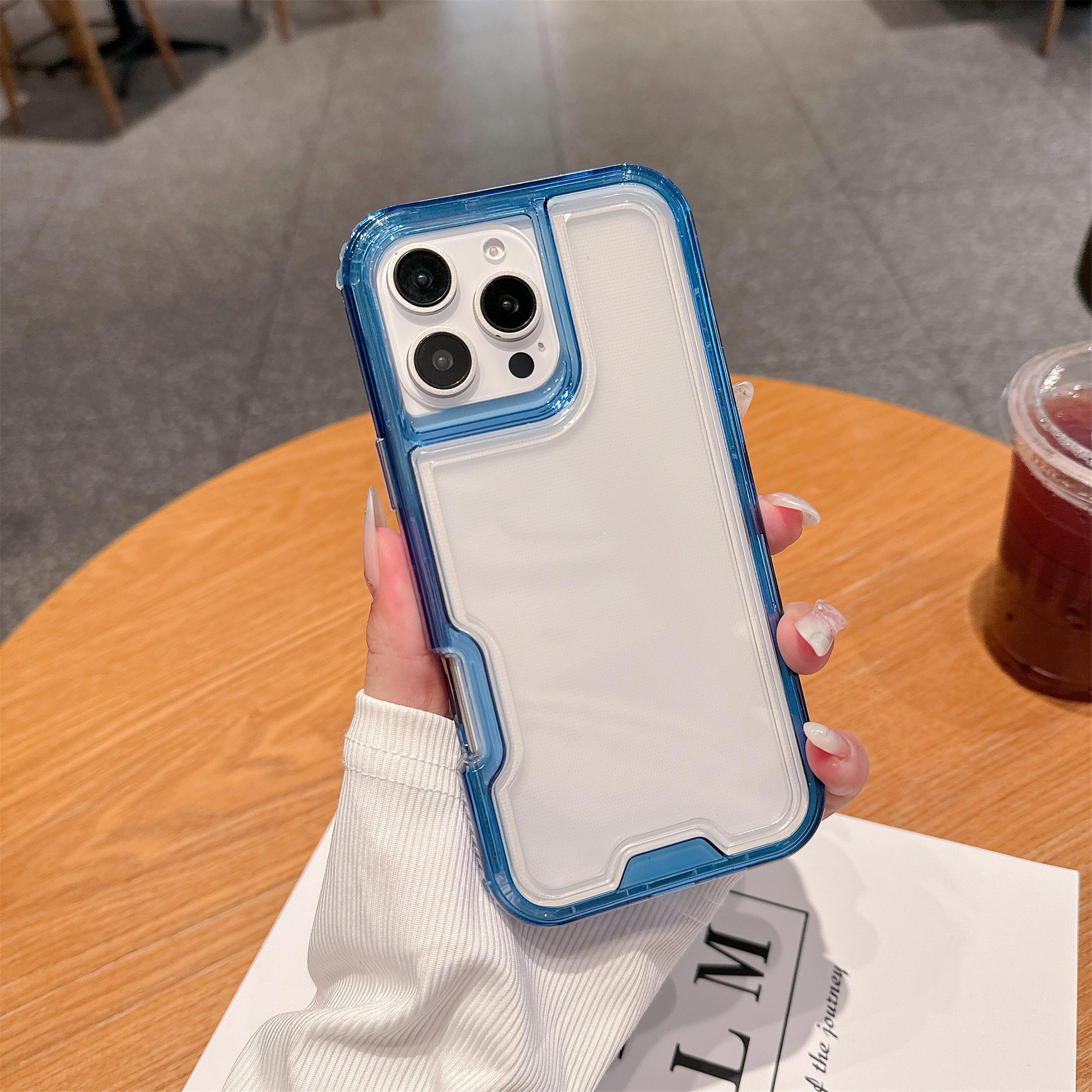 

For iPhone 16 Pro Case Detachable 2-in-1 TPU+PC Clear Drop-Proof Phone Cover F