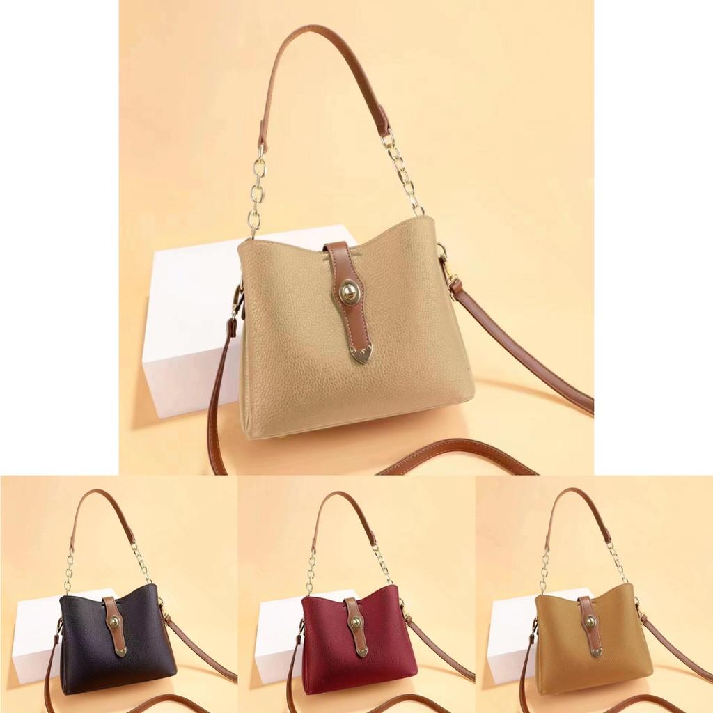 Trendy High-end Bucket Bag With Chain And Lock For Women Perfect For Daily Outfits