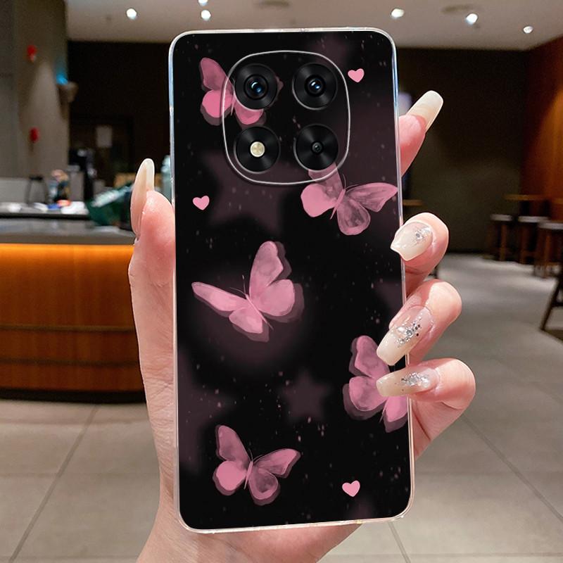 For Xiaomi Redmi Note 14 Pro+ Case Clear Soft TPU Fundas Butterfly Flower Cover For Redmi Note14 Pro Plus 5G Phone Cases Coque