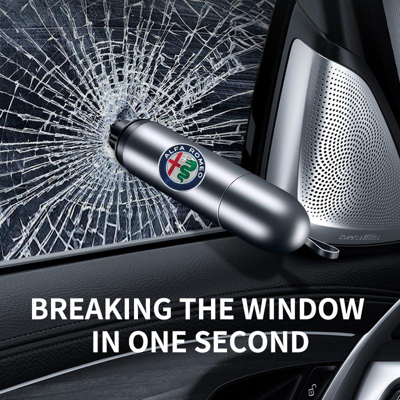 Car Mini Safety Hammer Auto Seat Belt Cutter Life-Saving Emergency Window Breaker For Alfa Romeo 2008
