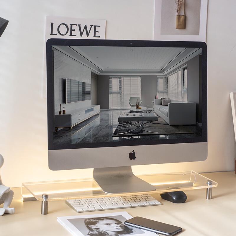 Transparent Acrylic Desktop Monitor Riser