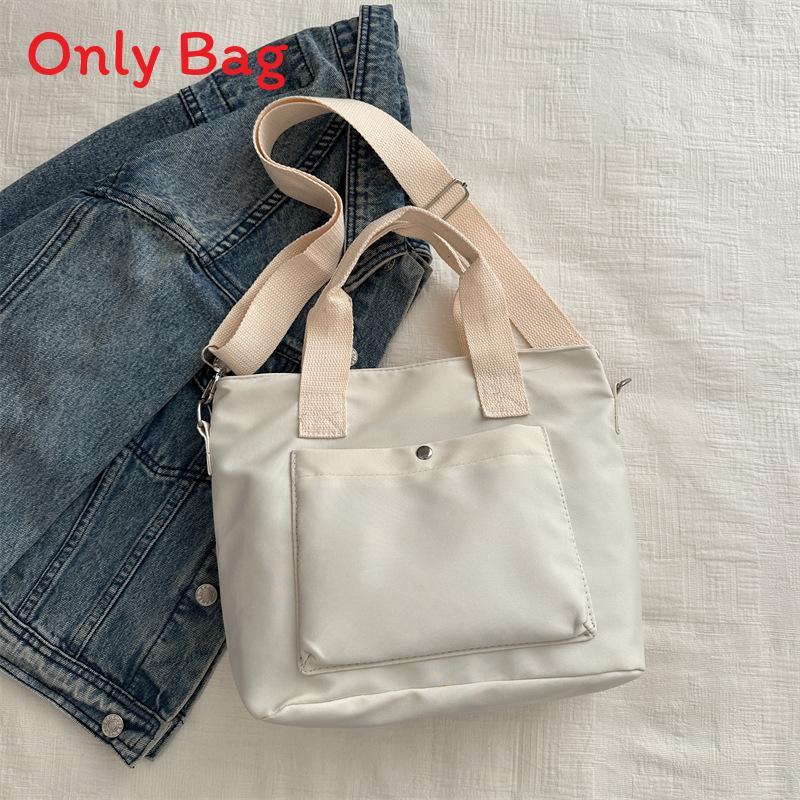 Canvas Tote Bag For Women With Topstitched Detail And Zipper Closure For Casual Daily Use