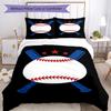 3pcs Baseball Bedding Set Duvet Cover Closure Includes 1 Duvet Cover & 2 Pillowcases, Soft and Comfortable for All Seasons.
