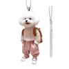 Creative Puppy Man Backpack Rearview Mirrors Pendant Decoration Auto Accessories Car Mirror Rearview Gifts Suspension Styli C6B3