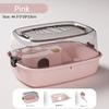 Transparent Hamster Habitat Ventilation Gerbils House Portable Large Hamster Cage  for Bunny