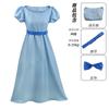 Peter Pan & Wendy Cosplay Full Set Costume, Stage Performance Long Dress Outfit