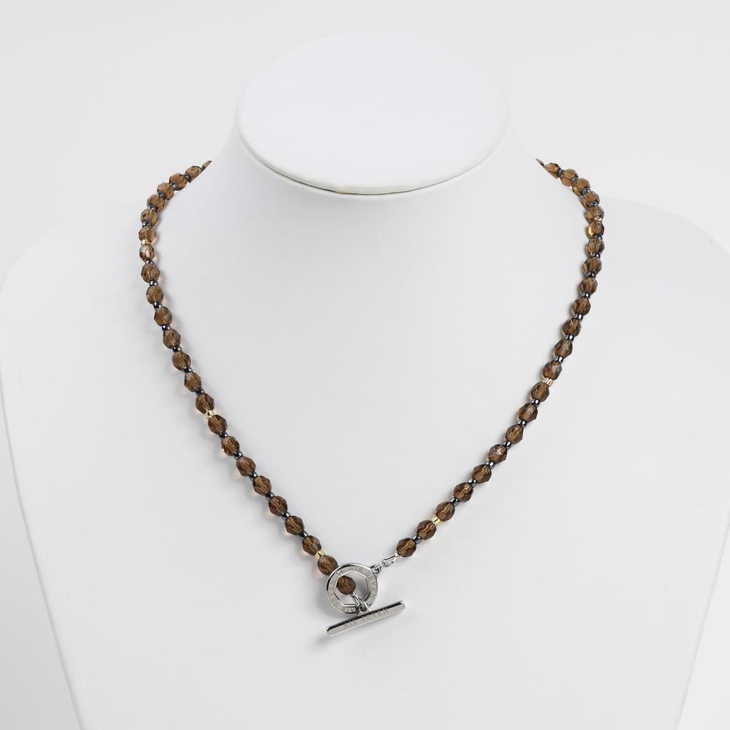 Czech Glass Magnetic Necklace Czechglass Stiff Shoulders Promote Blood Circulation Stylish Unisex Managed Medical Equipment Made in Japan [MIONO] [AIR