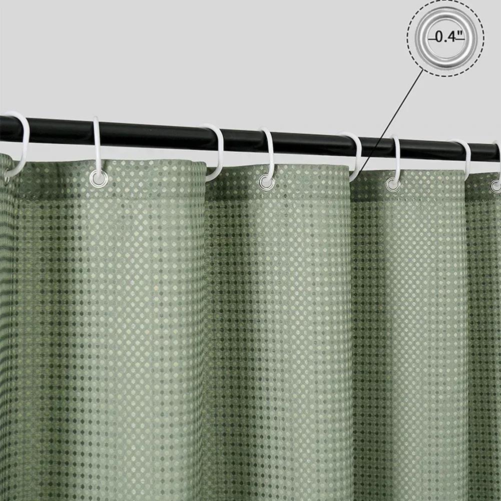 Curtain With Hooks Shower Curtain Set 12 Sturdy Hooks Included Easy To Clean Material Moisture Resistant Moisture