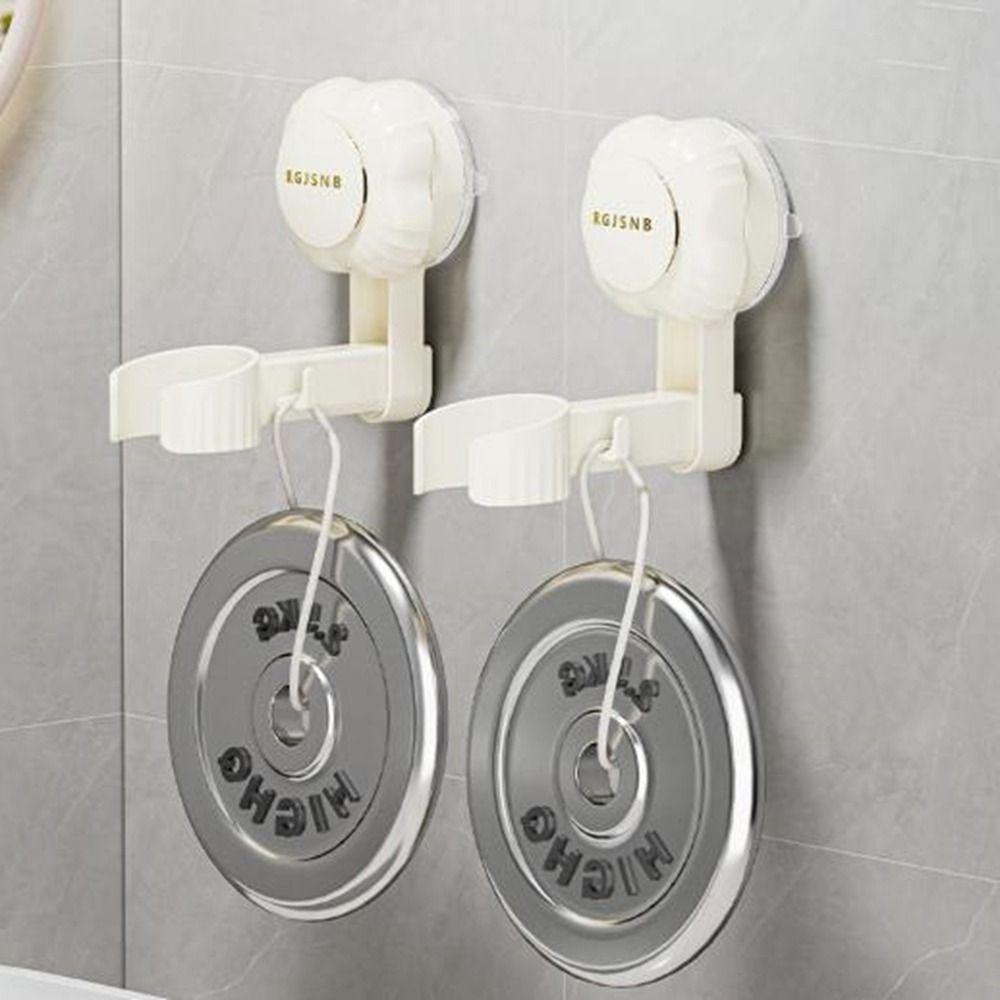 2Pcs Plastic Hair Blow Dryer Rack Wall-Monteud Blow Dryer Storage Rack  for Home