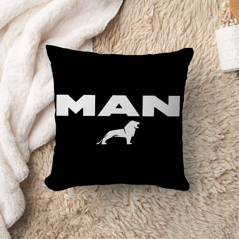 Cuscino Logo Camion M-Man Regali Arredamento Casa Ufficio Camera da Letto Divano Cuscino Auto Custodia 45X45Cm