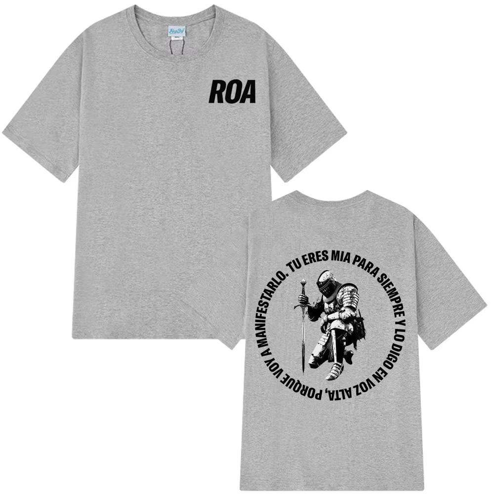 Rapper Roa Tour Mode Druck T-Shirts Herren Damen Harajuku T-Shirt Sommer Baumwolle Lässig Hip-Hop Punk Übergroße T-Shirts Oberteile
