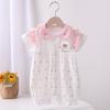 Infant And Children'S Clothing Baby Romper For Summer Short-Sleeved Romper For Girls Baby Home Wear Lightweight For Going Out