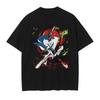 Japanese Anime Pure Cotton Short-sleeved T-shirt Crew Neck Retro Printed Cartoon Men and Women Autumn and Winter Innerwear