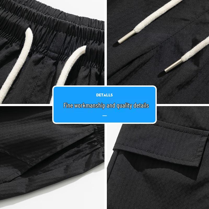Wassup Sohot Men's Breathable Loose Cargo Shorts