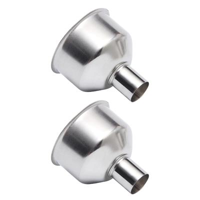 Pack of 2 Multifunctional Stainless Steel Kitchen Funnel Versatile for Various Liquids Container Oils and Spices