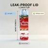 1PC Merry Christmas Red Festive Print 750ml Color Plastic Sports Water Bottle Leakproof Flip Straw Lid Suitable for Sports Office Home Use
