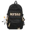 School Bag High Value Letter Back Couple Solid Color Casual Simple Light Outdoor Large Capacity