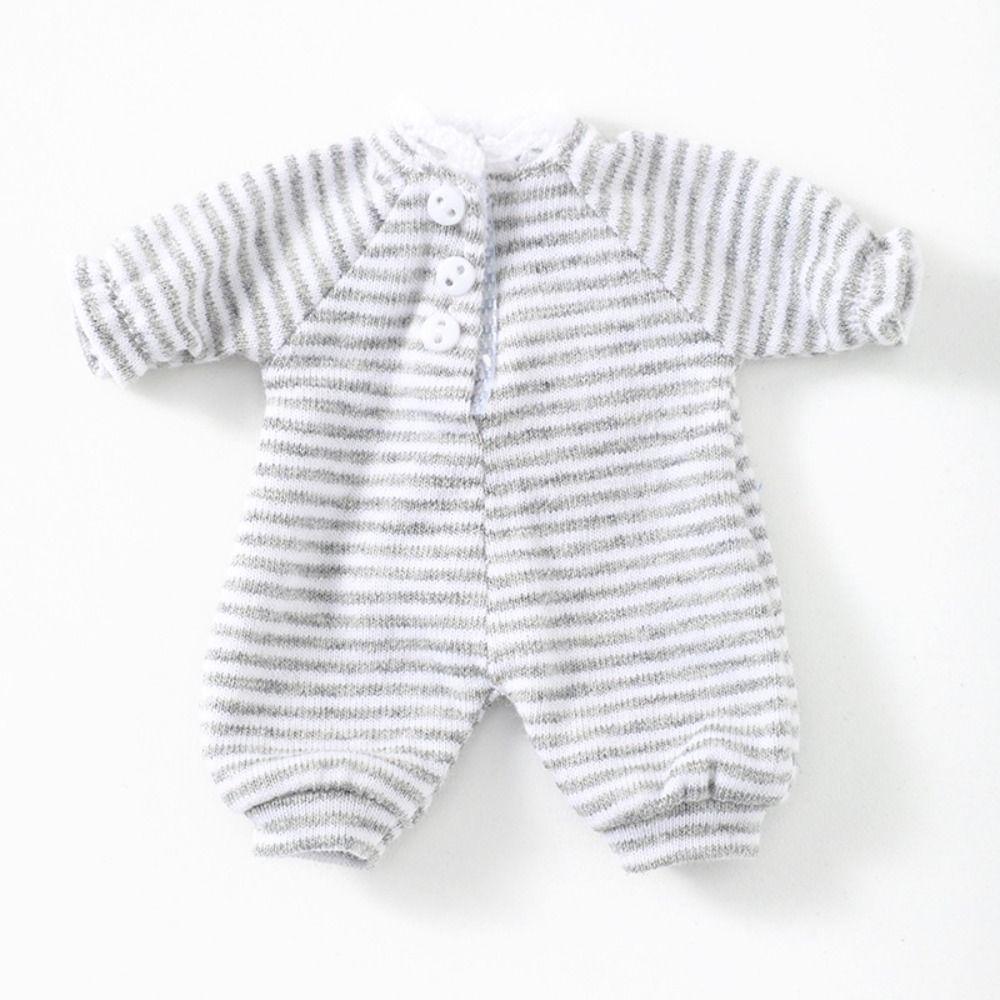 7 Farben Süße Puppe Gestreifte Pyjama Kleidung Anzug Für Gsc Ob11 Obitsu 11 Puppe Overall Für 1/12 Bjd Puppe Nachtwäsche Zubehör Set