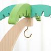 Banana Holder Stand Wooden Banana Hanger Tree with Metal Hook Decorative Vertical Storage Rack for Kitchen Countertop