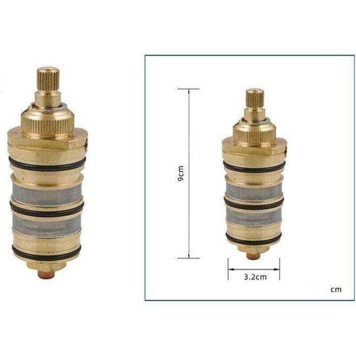 Vanne thermostatique - AIMOONSA - Filetage supérieur - Cuivre - 85 mm - Réaction instantanée