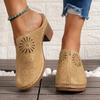 Fashion Women Shoes Hollow Out High Heeled Thick Soled Cork Wedge Women Sandals Summer Cute Slides Women Slippers Zapatos De Mujer