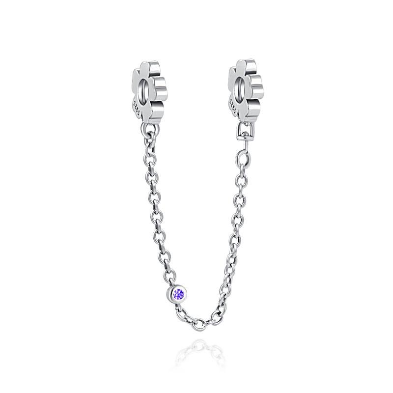 New Plated Copper Moon Star Love Safety Chains Spacer Bead Charm Fit Original Bracelet For Women Diy Jewelry