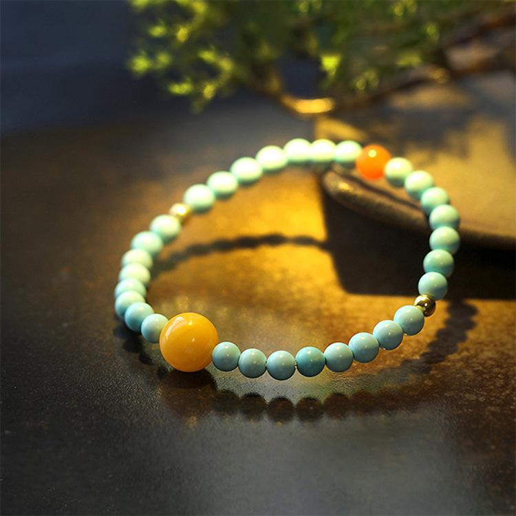 2025 Trendy Crystal Bracelet: Imitation Agate & Southern Red Original Gift