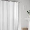 White Shower Curtains Waterproof Thick Solid Bath Curtains For Bathroom Bathtub Large Wide Bathing Cover 12 Hooks
