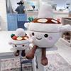 Fun Hotpot Plush Doll With Pp Cotton Filling For Kitchen Decor And Gift Set