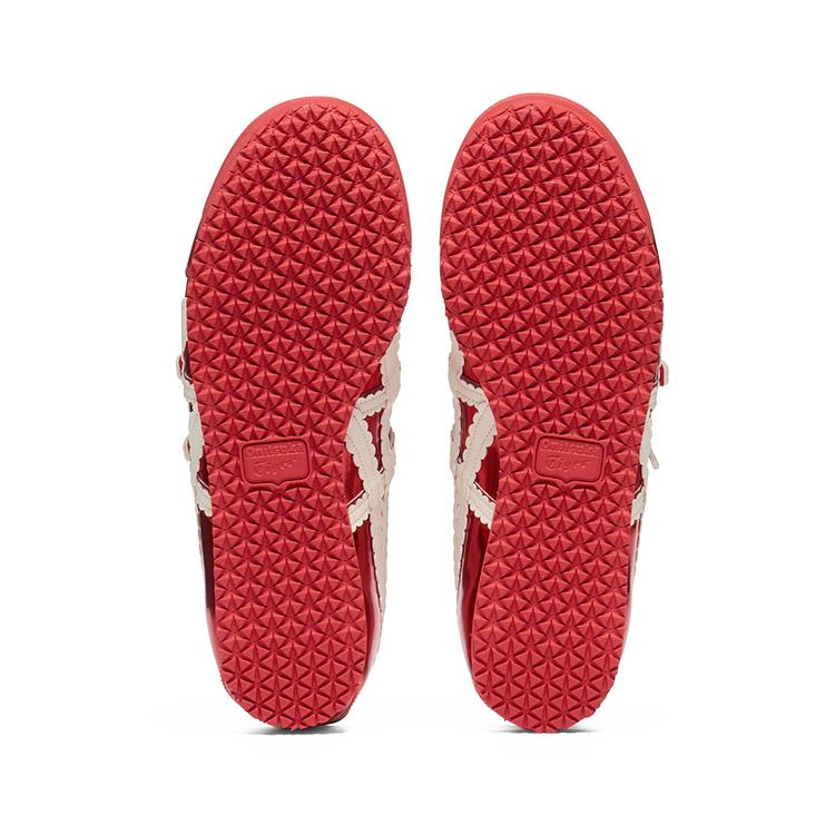 ONITSUKA TIGER MEXICO 66 Flat Mary Jane Shoes Women's Red 1182A708-700