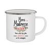 Merci Maîtresse Printed Mugs Coffee Cups Drinks Water Milk Cup Enamel Mug Gifts Idea for Teacher End of School Year Gift