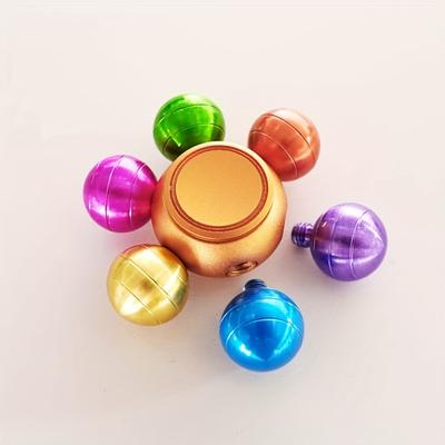 Colorful Metal Fidget Spinner 2 Pcs Set Stress Relief Desktop Gyro Toy for Kids Adults Fingertip Gyr