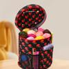 Knitting Tote Bag Crochet Bag Yarn Storage Bag with Compartments for Crochet Hooks, Knitting Needle and Accessories