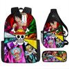 ONE PIECE Cartoon Animation Primary School Third or Fourth Grade Light Burden Reduction Primary and Secondary School Students Storage Bag Storage Bag