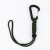 Outdoor Tactical Carabiner Keychain: Emergency Paracord Lanyard with Anti-Loss Buckle