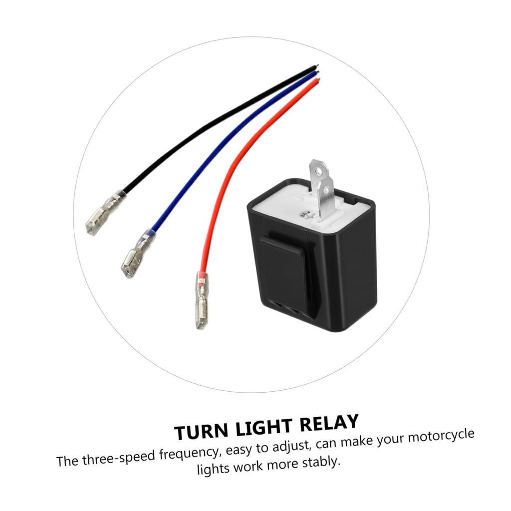 VICASKY 8pcs Relay Led Flashlight Motorcycle Turn Signal Motorcycle Turn Light Bike Switch Adjustable Plastic Flasher