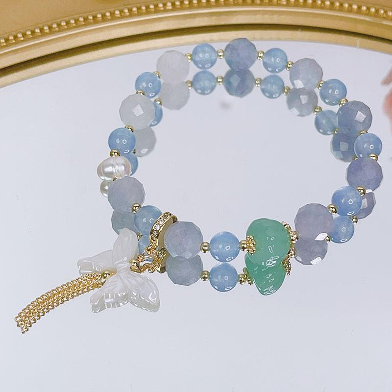 

Бабочка Кристалл Бисерный Браслет для Женщин Ювелирные Аксессуары