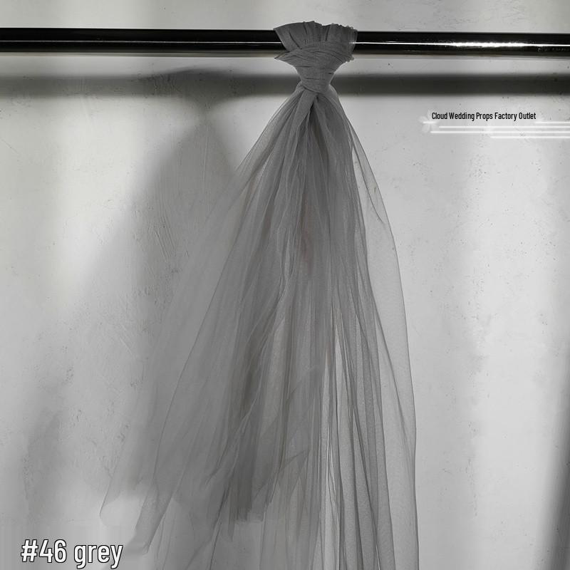 High-Density Swiss Organza Yarn Wedding Decor Fabric: Table Runner, Ceiling Drapes, Chair Sash Props