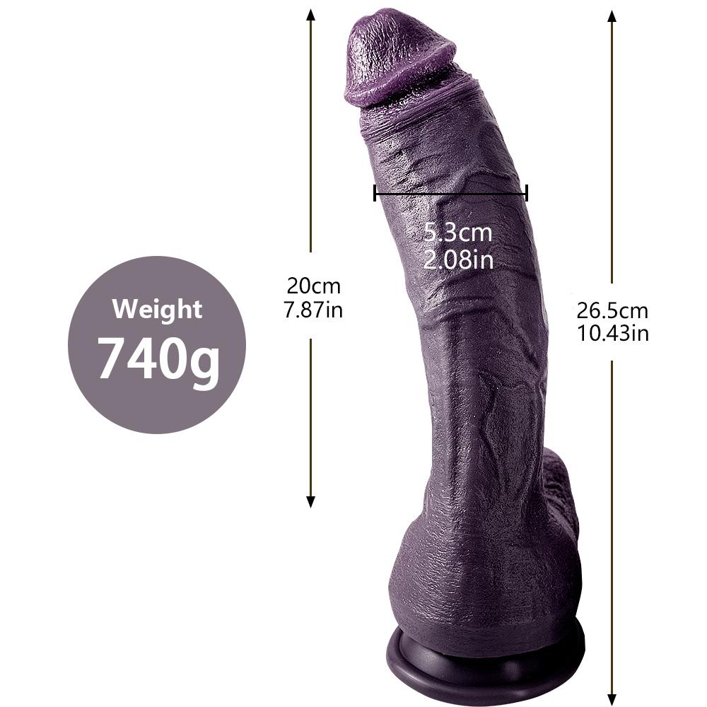 Super Size Purpureus Tyrannosaurus Künstlicher Phallus Weiblicher Dildo Flüssigsilikon Penis Weiblicher Masturbator Sexspielzeug