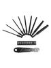 Ball End Hex Screwdriver Bits Set 100mm 1/4 Inch Shank Magnetic With Ratchet Wrench For Hard To Reach Spaces Hand Tools