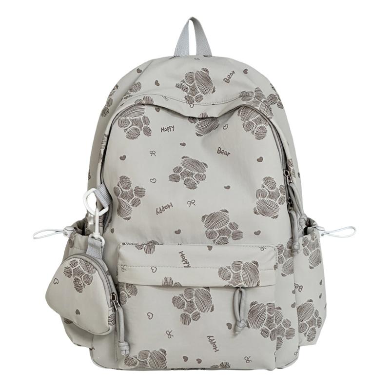 Cartoon Bear Backpack Student Class Schoolbag Lightweight Backpack