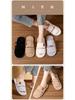 Open-Toe Fuzzy Slippers - Japanese Style, Non-Slip Indoor Cotton, Four Seasons Plush Comfort