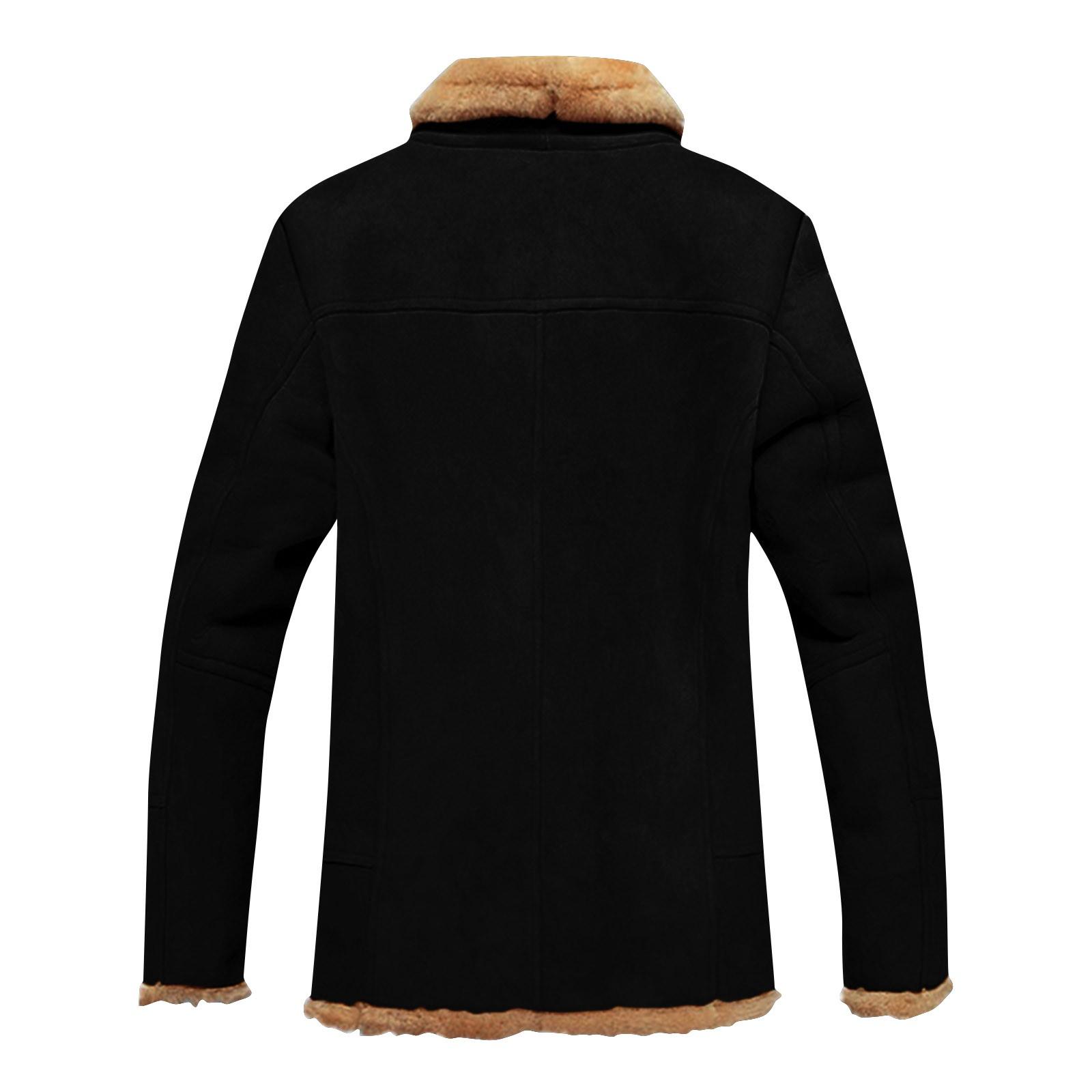 Мужское утолщенное пальто с длинными рукавами — фото 4