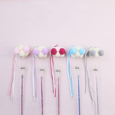 New Tassel Fairy Hair Ball Teasing Cat Stick Cat Interactive Cat Relieving Boredom, Grabbing, Bell Biting Cat Toy